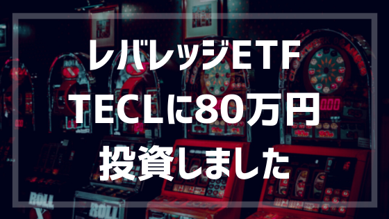 レバレッジETF「TECL」を80万円分買付ました。